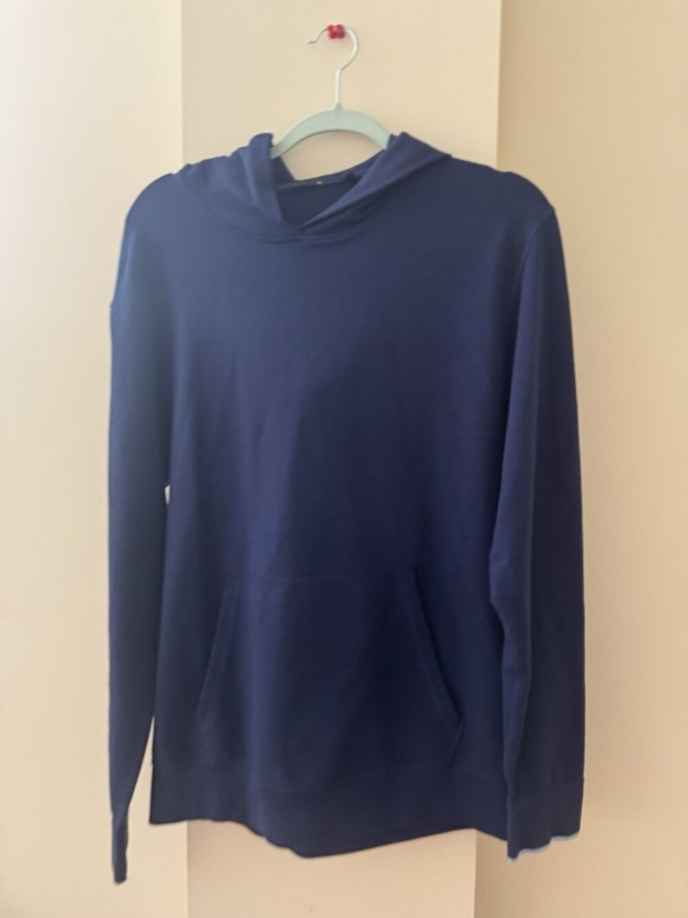 Greyson Gotham Hoodie Mens M Maltese Blue Navy Pima Cotton Modal Stretch Golf
